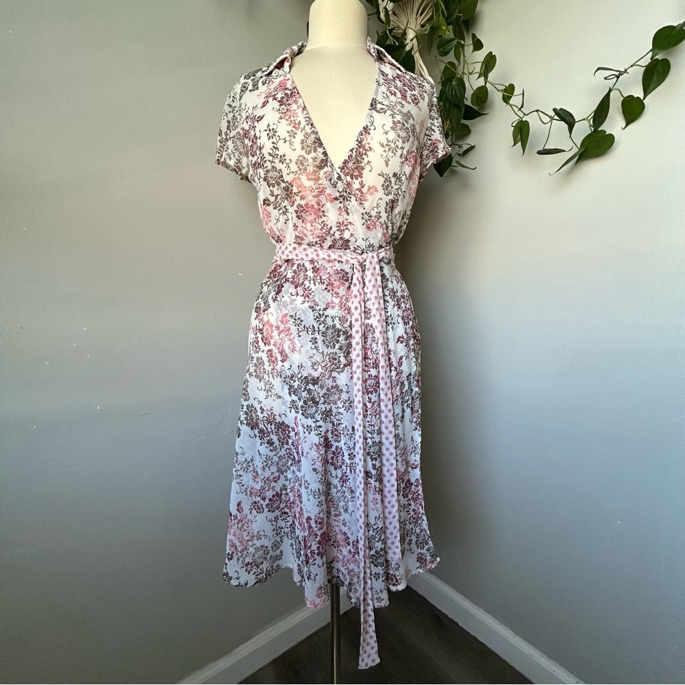 Sheer Wrap Dress